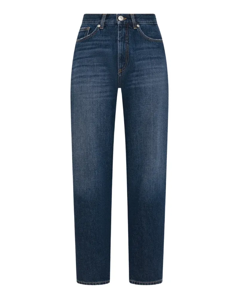 Seventy Ausgeblichene Tapered-Jeans - Blau Blau