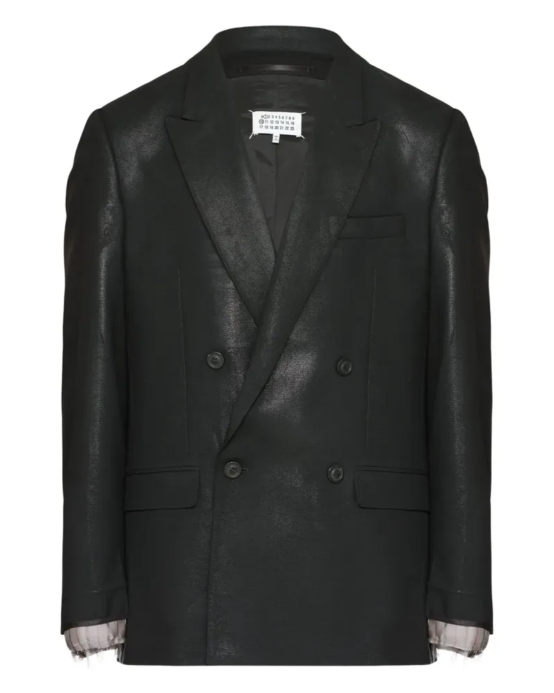 Maison Margiela Doppelreihiges Sakko - Schwarz Schwarz