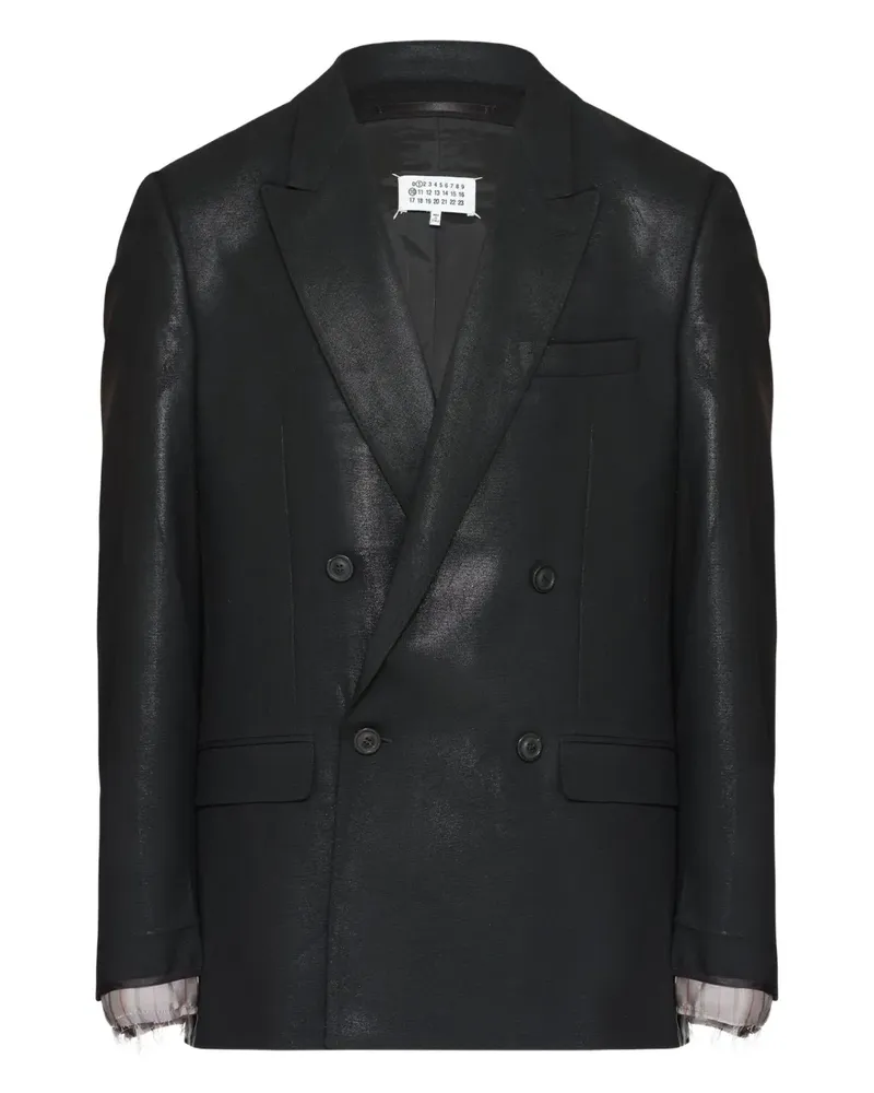 Maison Margiela Doppelreihiges Sakko - Schwarz Schwarz