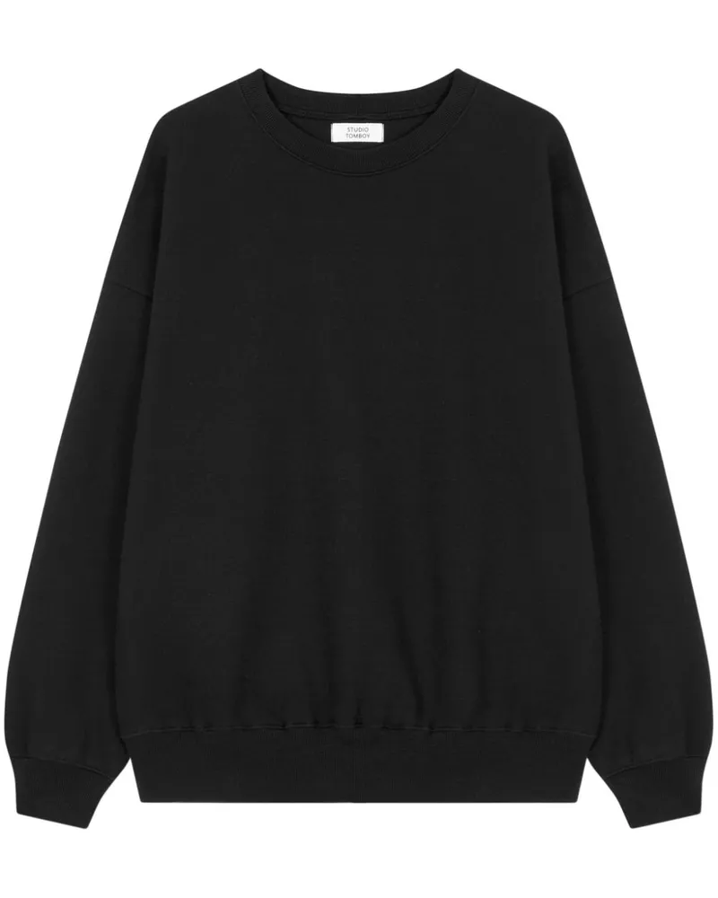 STUDIO TOMBOY Sweatshirt aus Fleece - Schwarz Schwarz
