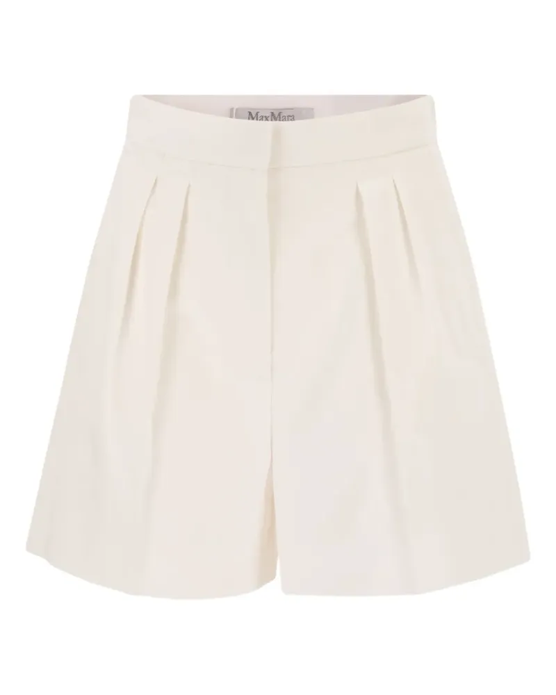 Max Mara high-waisted pleated shorts - Nude Nude