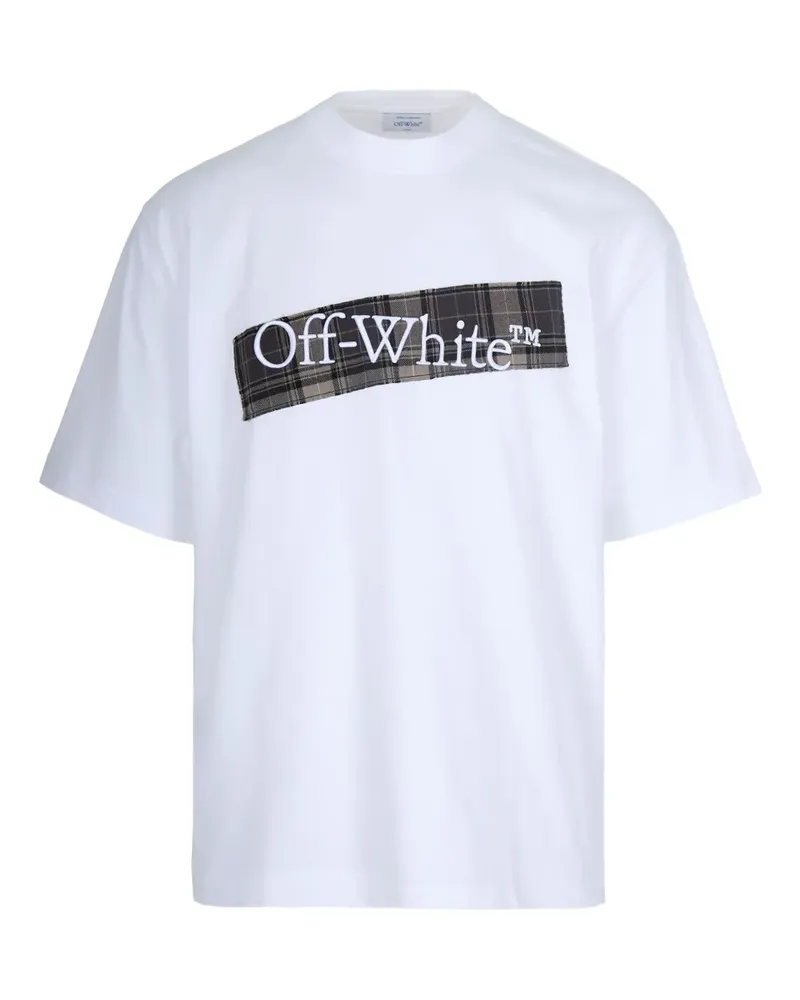OFF-WHITE Flannel Diagonal Skate short-sleeve T-shirt - Weiß Weiß