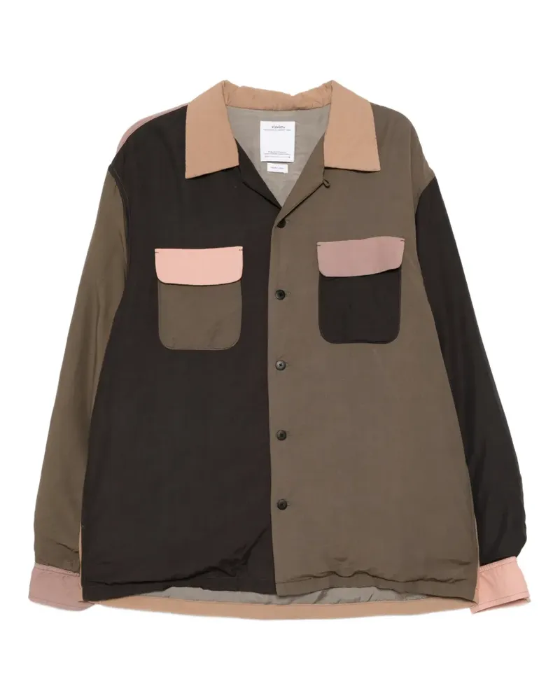 Visvim colour-block panelled jacket - Nude Nude