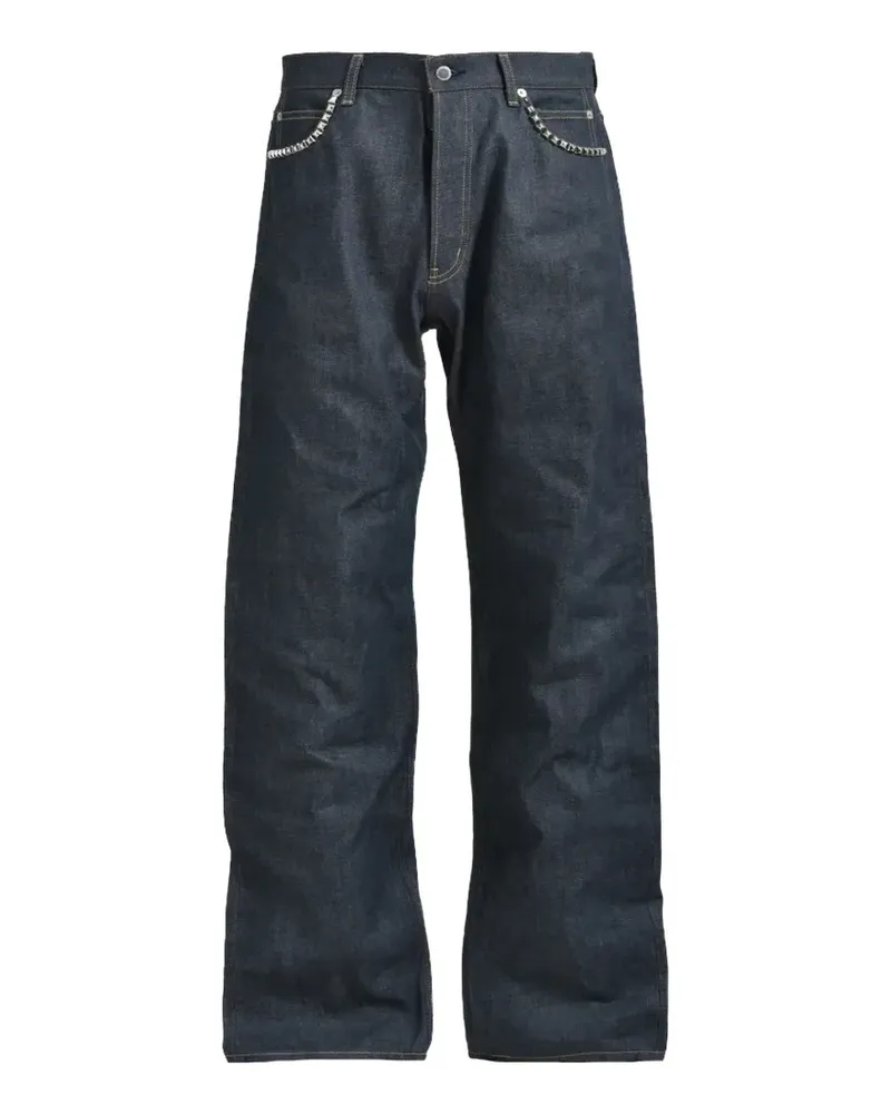 TheSoloIst Selvedge Baggy-Jeans - Blau Blau