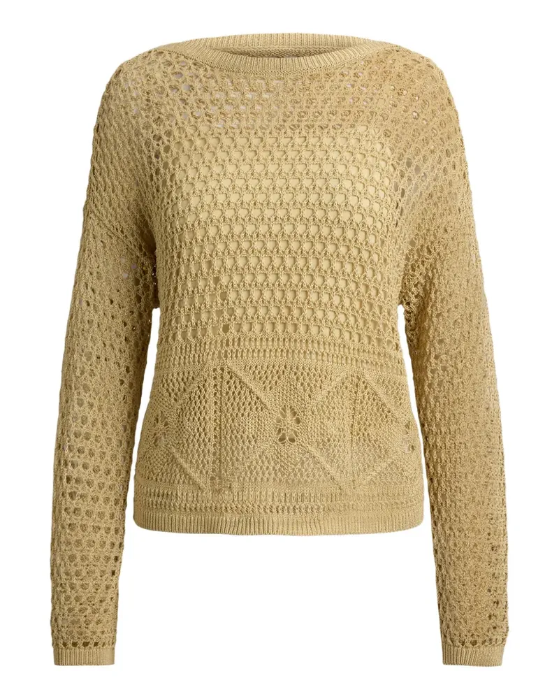 Ralph Lauren Pullover in Pointelle-Strick - Nude Nude