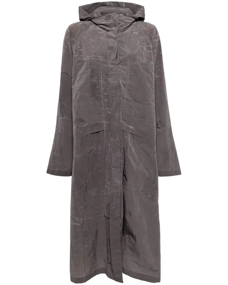 GOEN.J Kapuzenparka aus recyceltem Nylon - Grau Grau