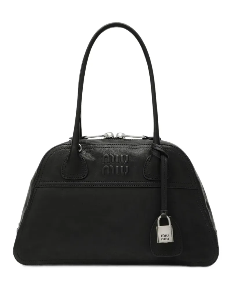 Miu Miu Vivant Tasche aus Nappaleder - Schwarz Schwarz