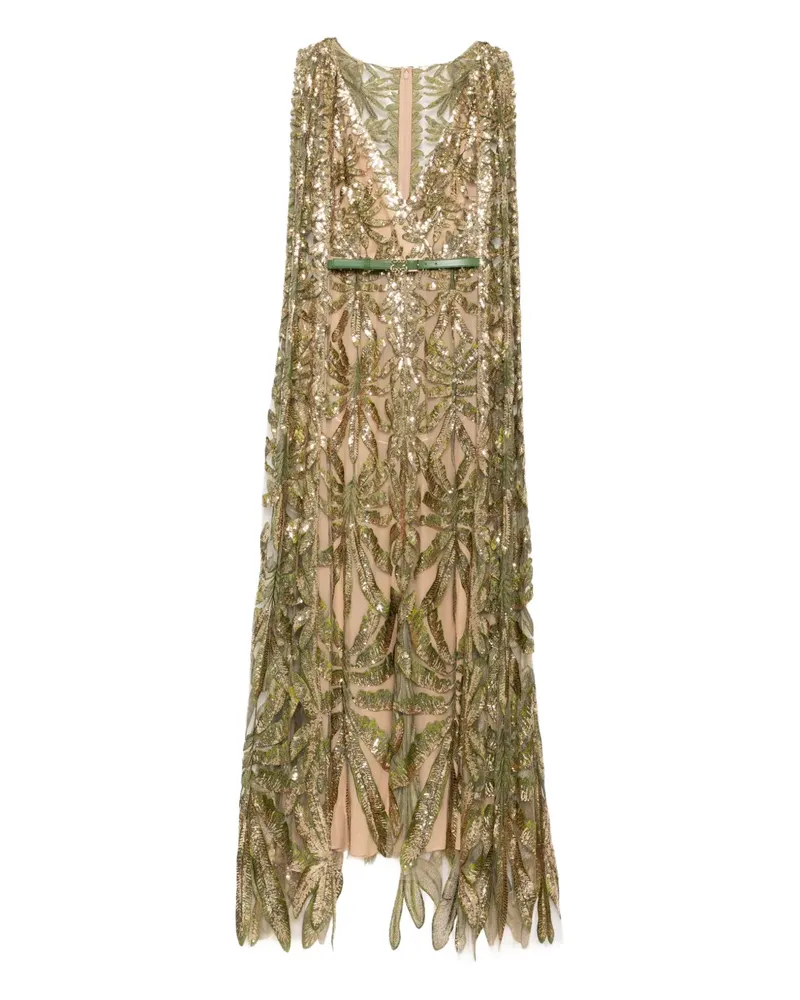 Elie Saab Besticktes Tüllkleid - Nude Nude