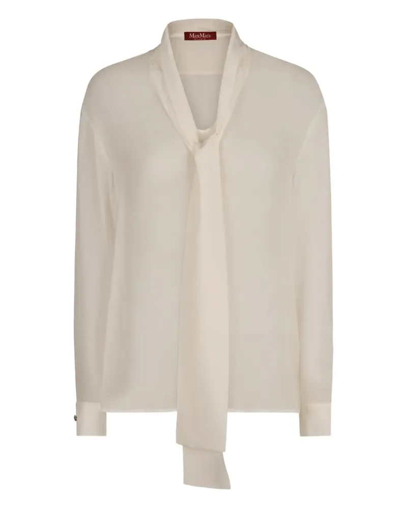 Max Mara Crotone Bluse - Weiß Weiß