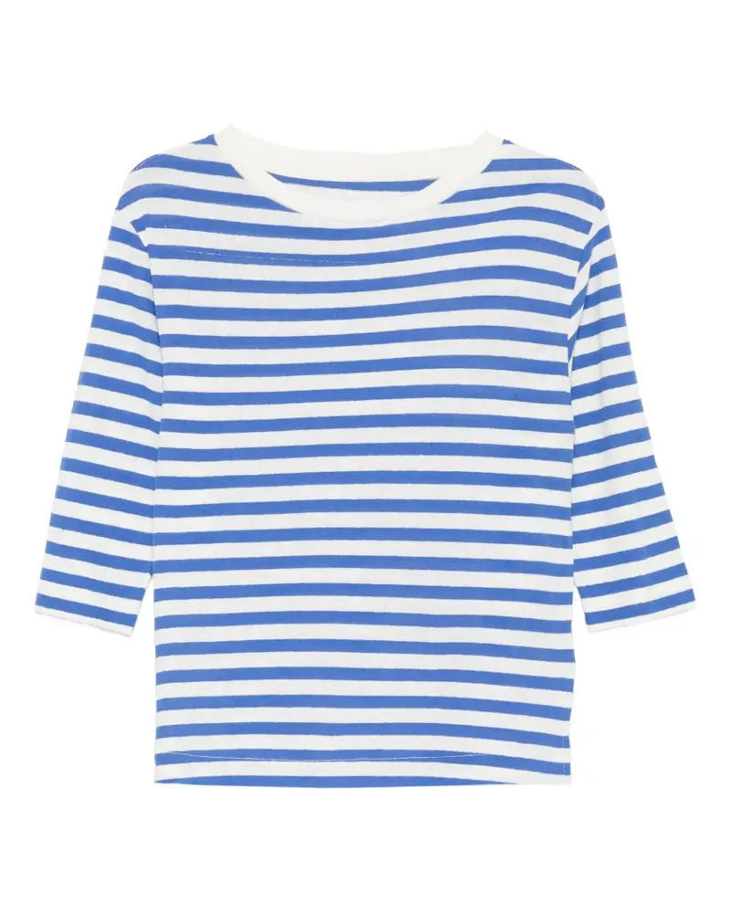 Majestic striped boat-neck top - Blau Blau