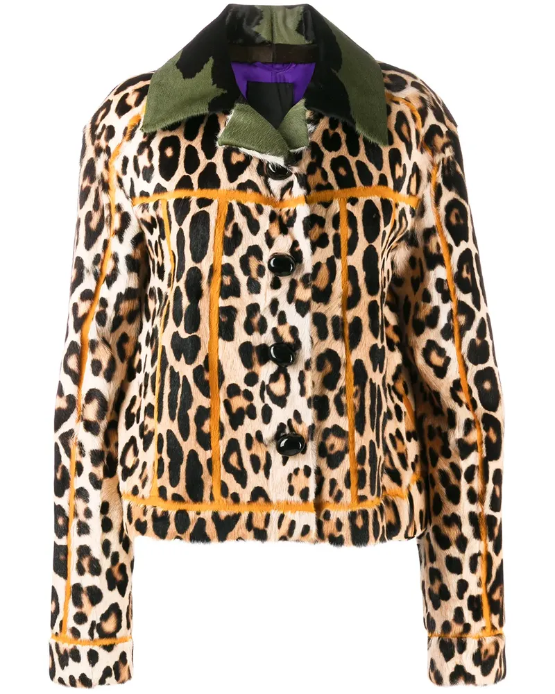 Liska Jacke mit Leoparden-Print - Nude Nude