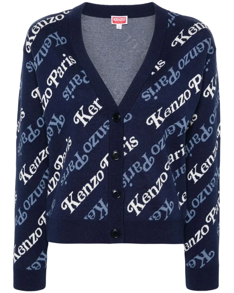 Kenzo Verdy Cardigan mit Intarsienmuster - Blau Blau