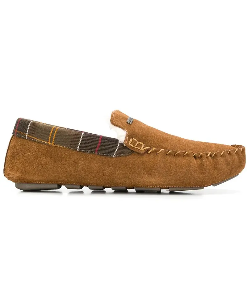Barbour Slipper mit Faux-Shearling-Futter - Nude Nude