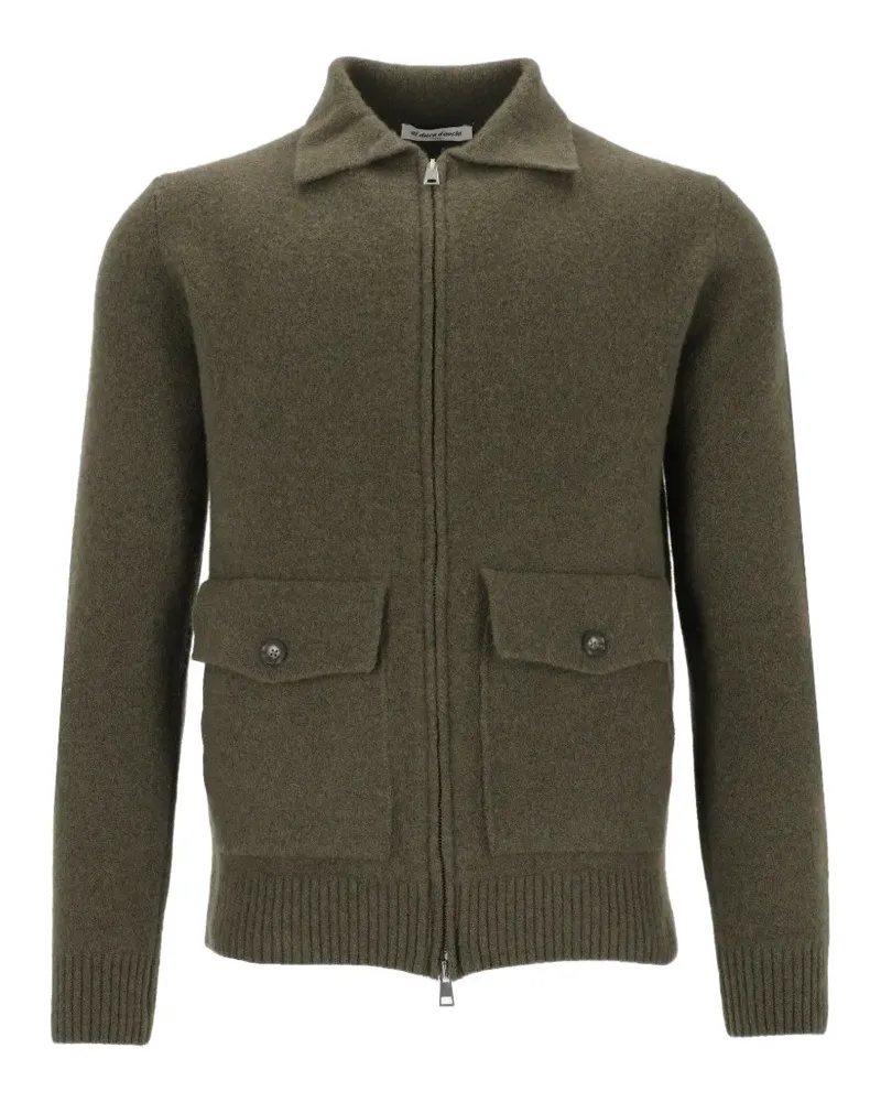 Al Duca D’Aosta 1902 zip-up pocket-detail cardigan - Grün Grün