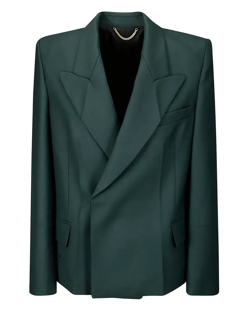 Victoria Beckham Blazer mit spitzen Schultern - Grün Grün