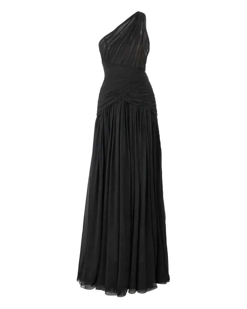 Carolina Herrera New York Asymmetrisches Abendkleid - Schwarz Schwarz