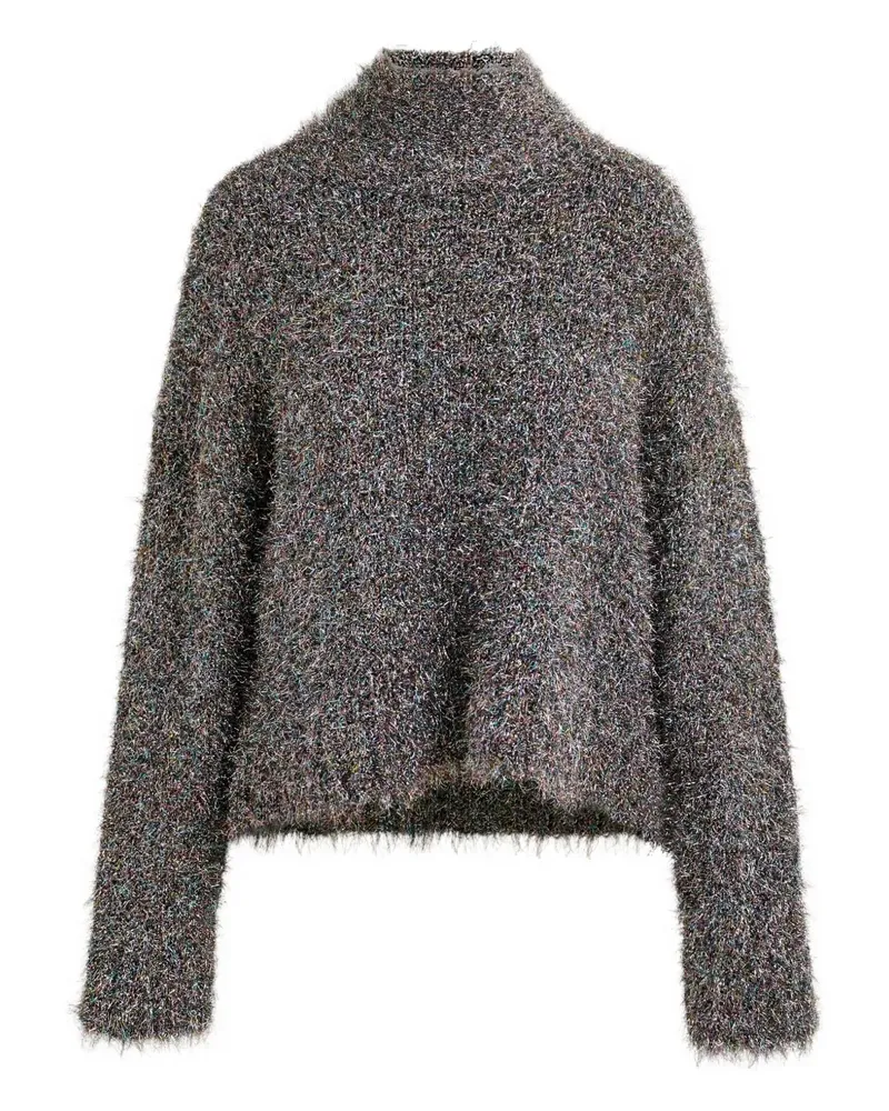 Essentiel Istrana Pullover mit Metallic-Schleife - Grau Grau