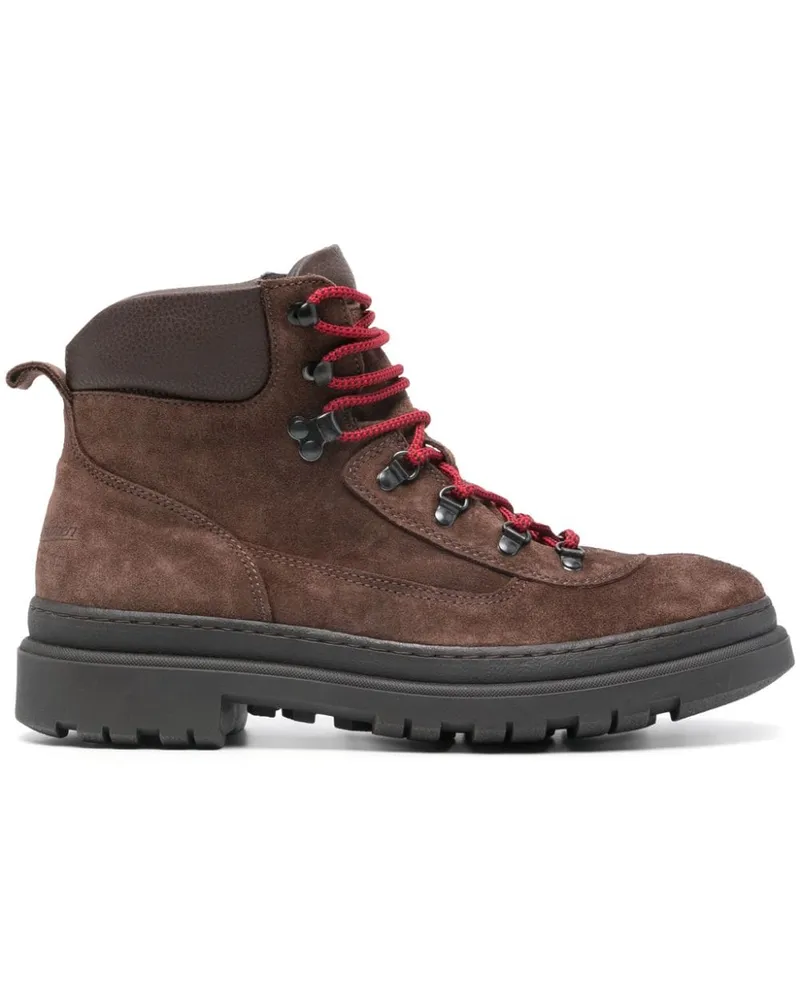 Ralph Lauren Schnürstiefel aus Wildleder - Braun Braun