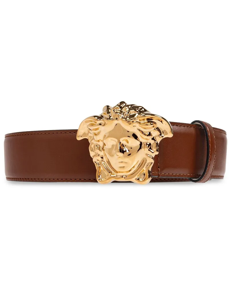 Versace La Medusa Gürtel - Braun Braun