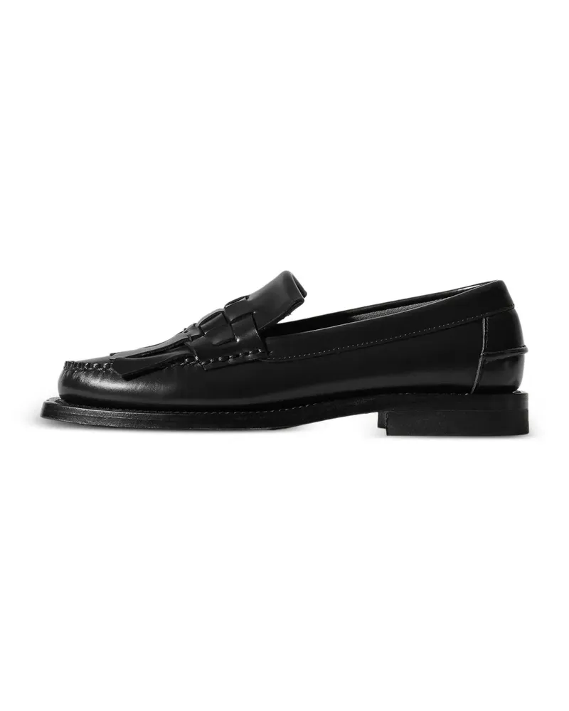 HEREU Geflochtene Loafer mit Fransen - Schwarz Schwarz