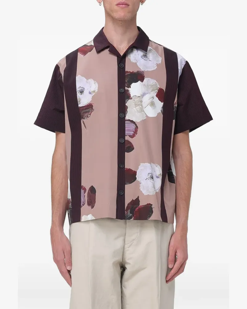Antonio Marras Rose floral-print shirt - Nude Nude