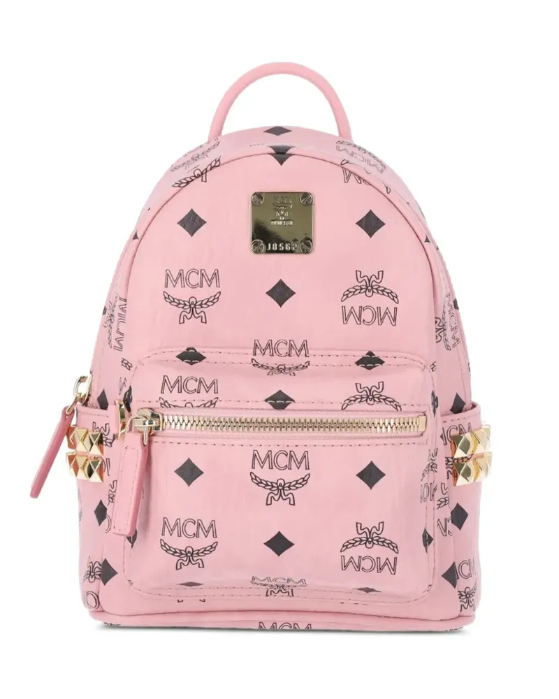 MCM Rucksack mit Nieten - Rosa Rosa