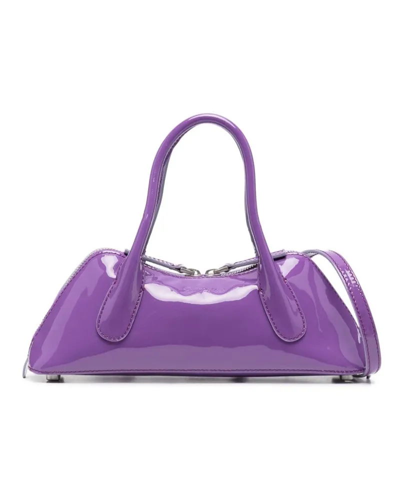 Blumarine Handtasche mit Logo-Prägung Violett