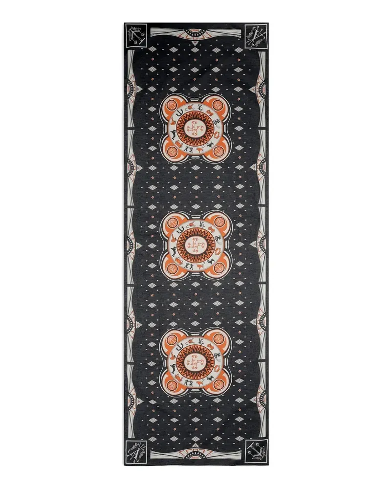 Fortela printed scarf - Schwarz Schwarz