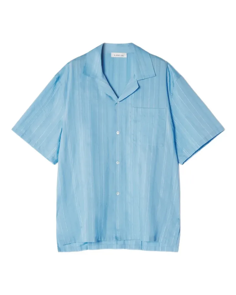 Lanvin Gestreiftes Hemd - Blau Blau