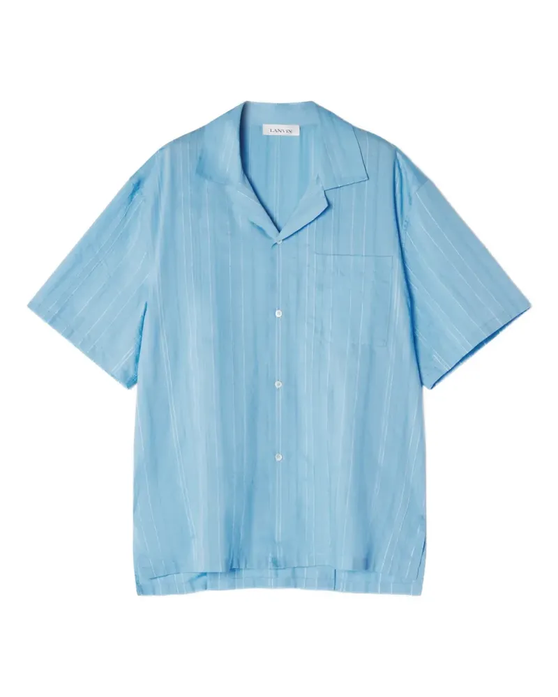 Lanvin Gestreiftes Hemd - Blau Blau