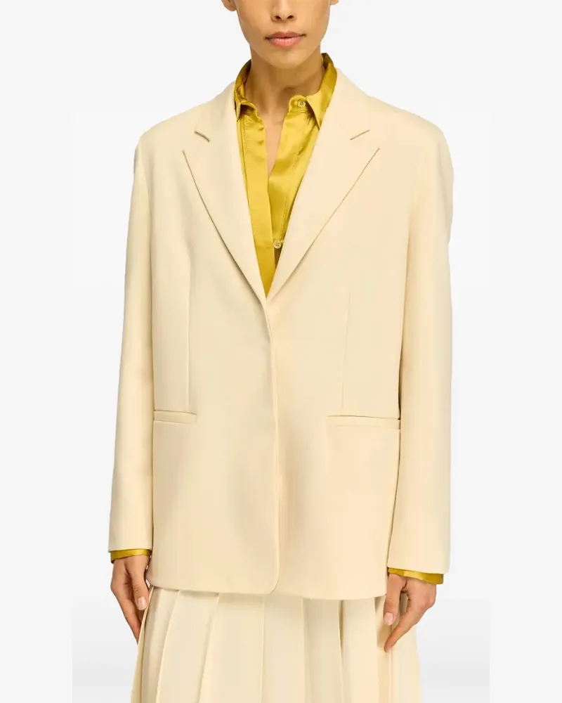 Semicouture Jolene button-back blazer - Gelb Gelb