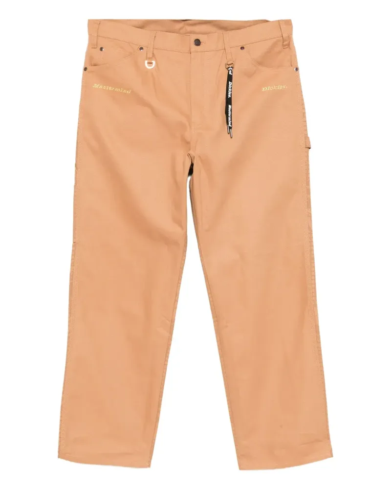 Mastermind Japan x Dickies Hose mit grafischem Print - Braun Braun