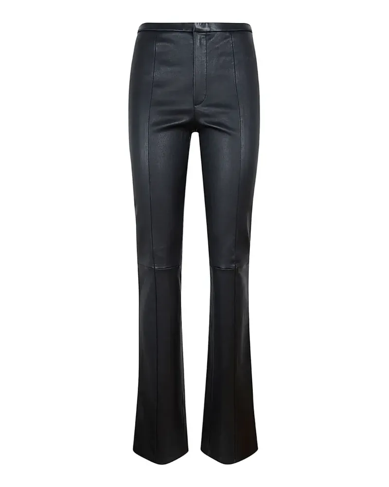 Stouls Lederhose mit Ziernaht - Schwarz Schwarz