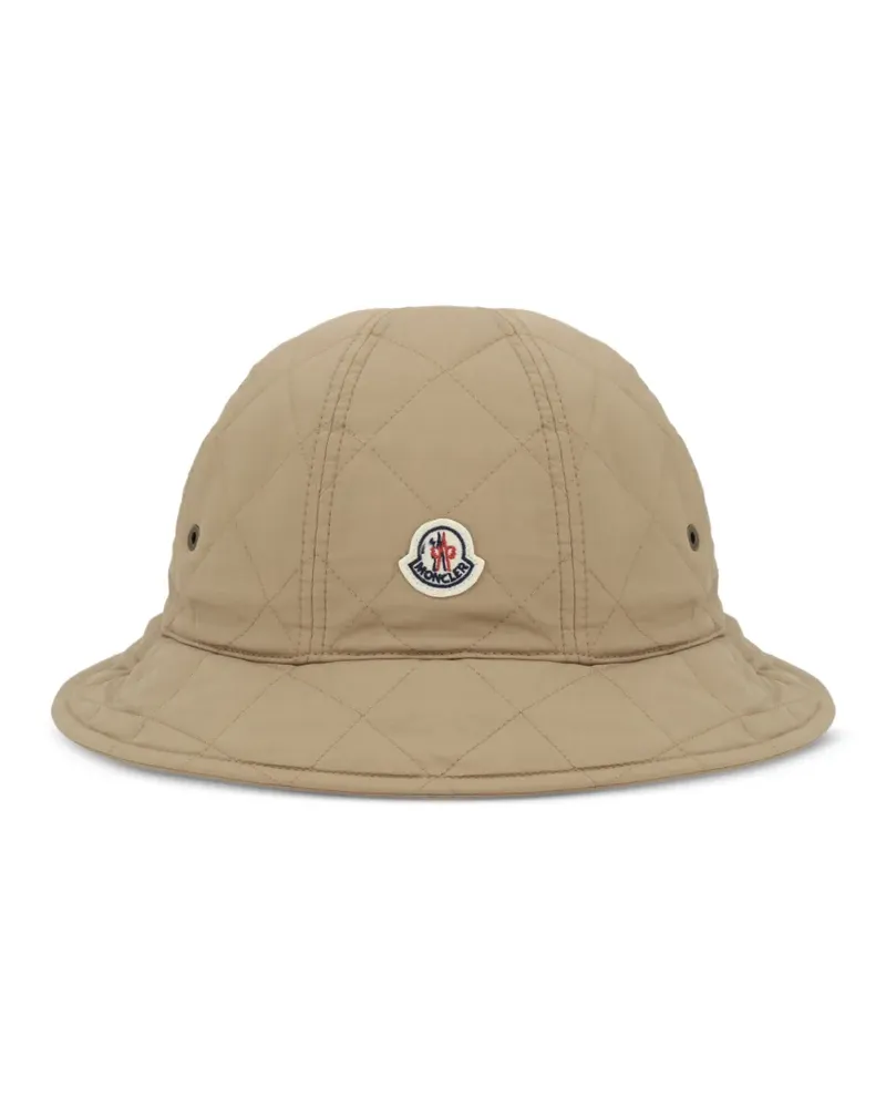 Moncler Fischerhut mit Logo-Patch - Nude Nude