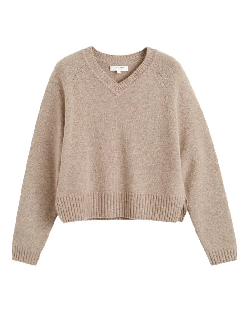 Chinti & Parker Kaschmirpullover mit V-Ausschnitt - Nude Nude