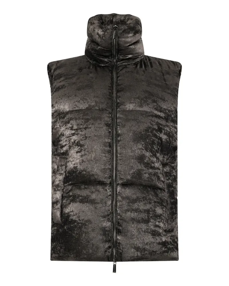 MOORER Fuente-Mte quilted gilet - Braun Braun
