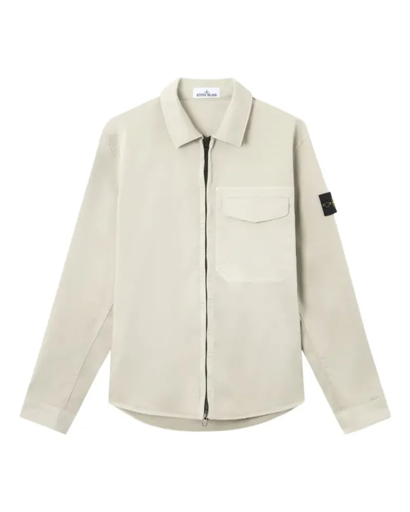 Stone Island Hemd mit Reißverschluss - Grau Grau