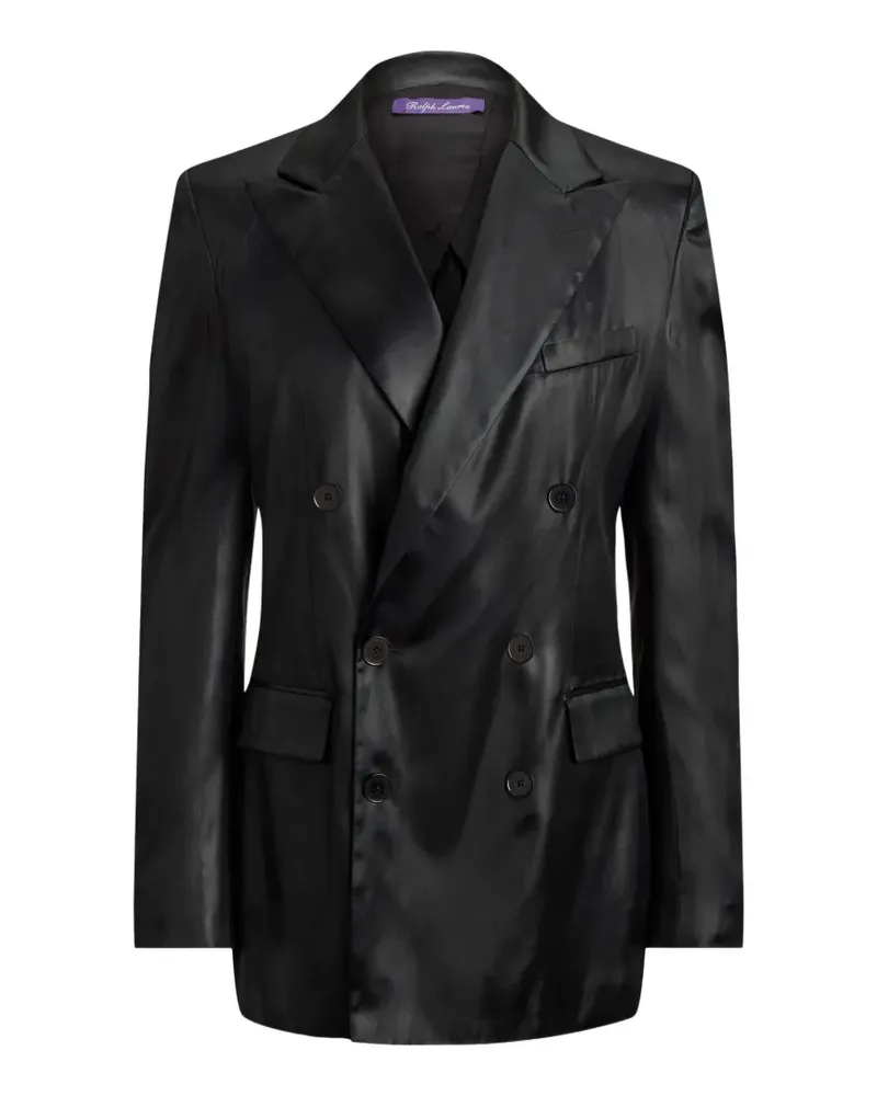 Ralph Lauren Doppelreihige Ramona Jacke - Schwarz Schwarz