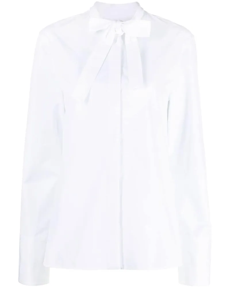 Jil Sander Hemd mit Schleife - Weiß Weiß