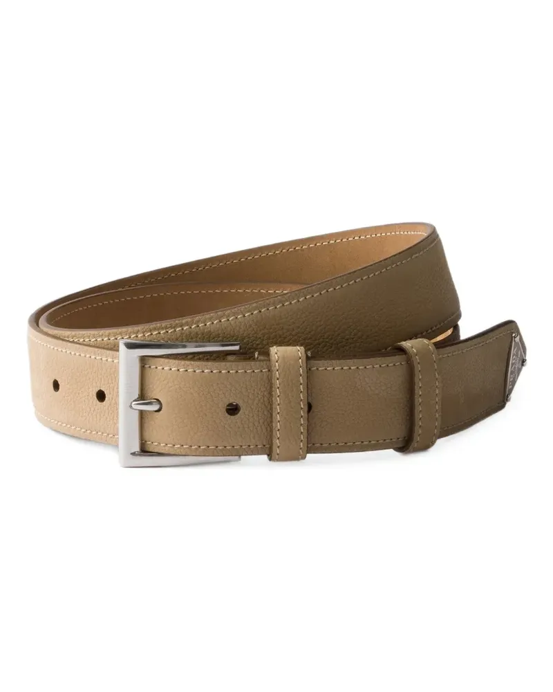 Prada nubuck leather belt - Nude Nude