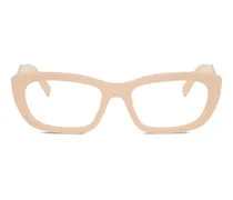Brille mit geometrischem Gestell - Nude
