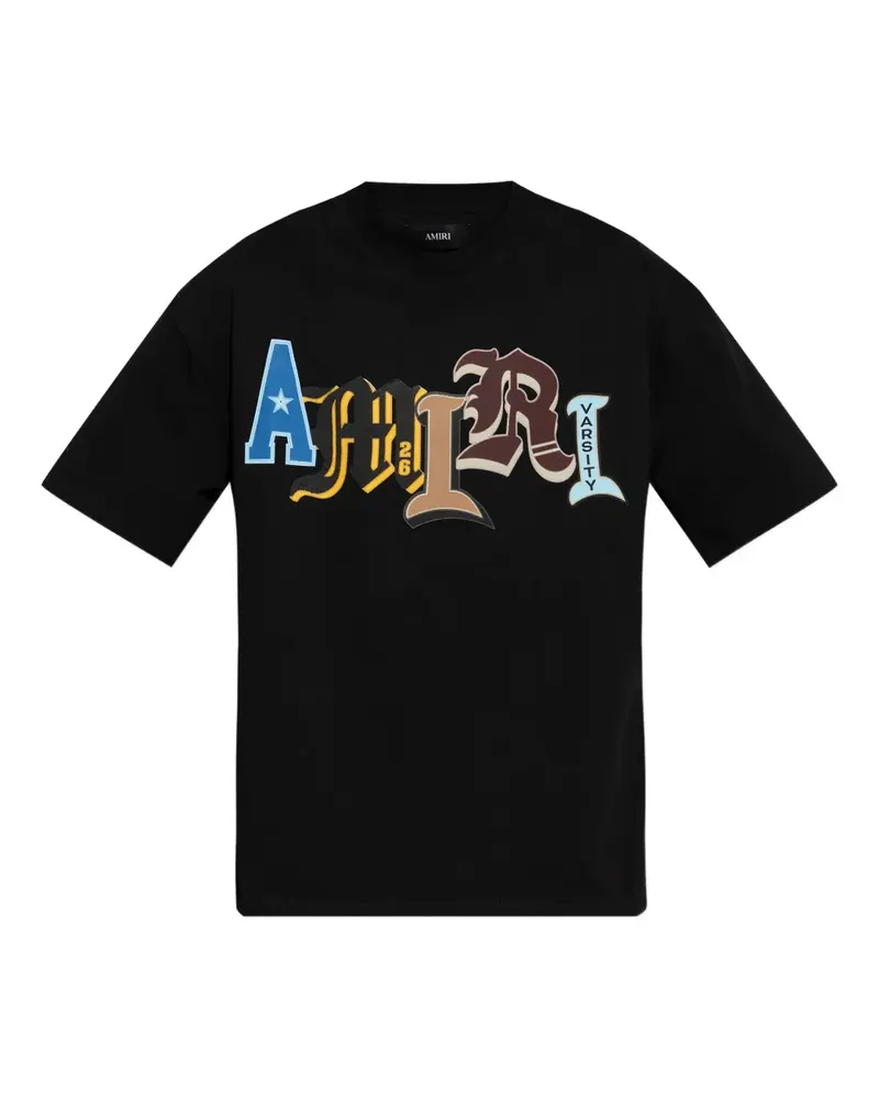 Amiri logo-appliqué T-shirt - Schwarz Schwarz