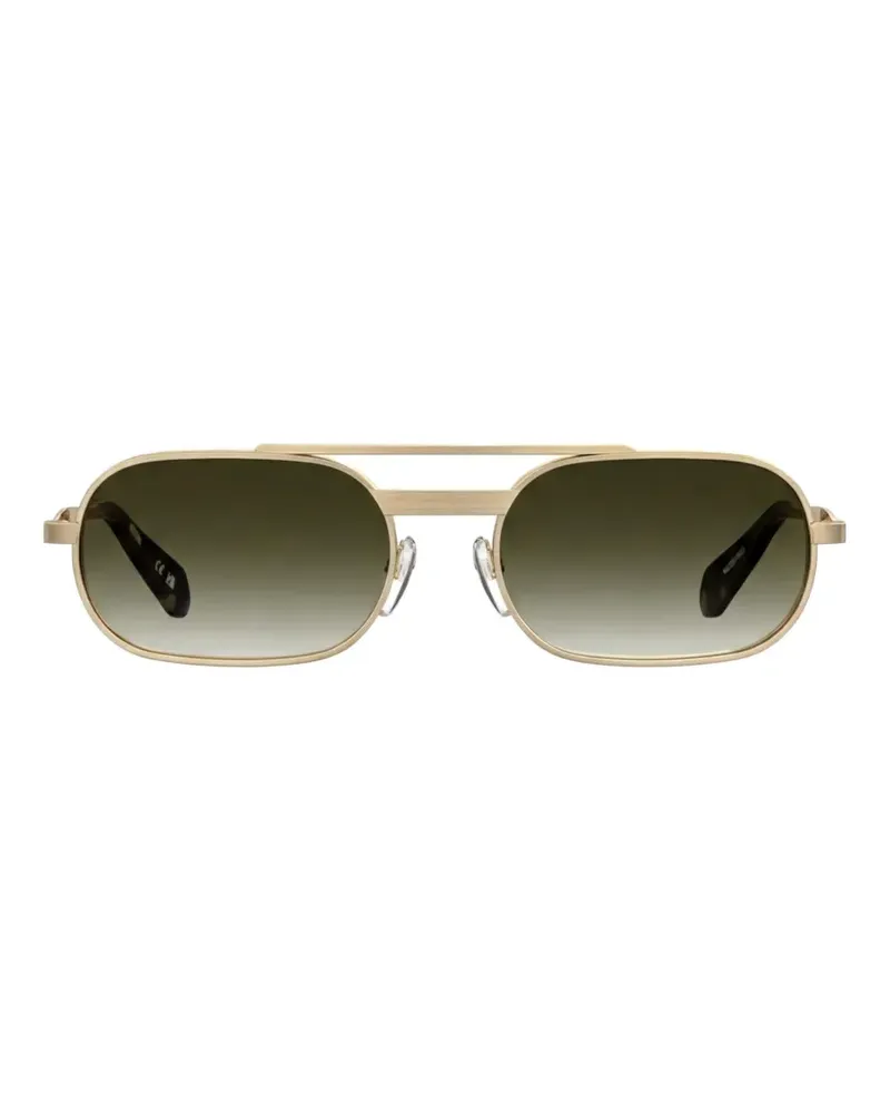 Moschino Sonnenbrille mit Brauensteg - Gold Gold