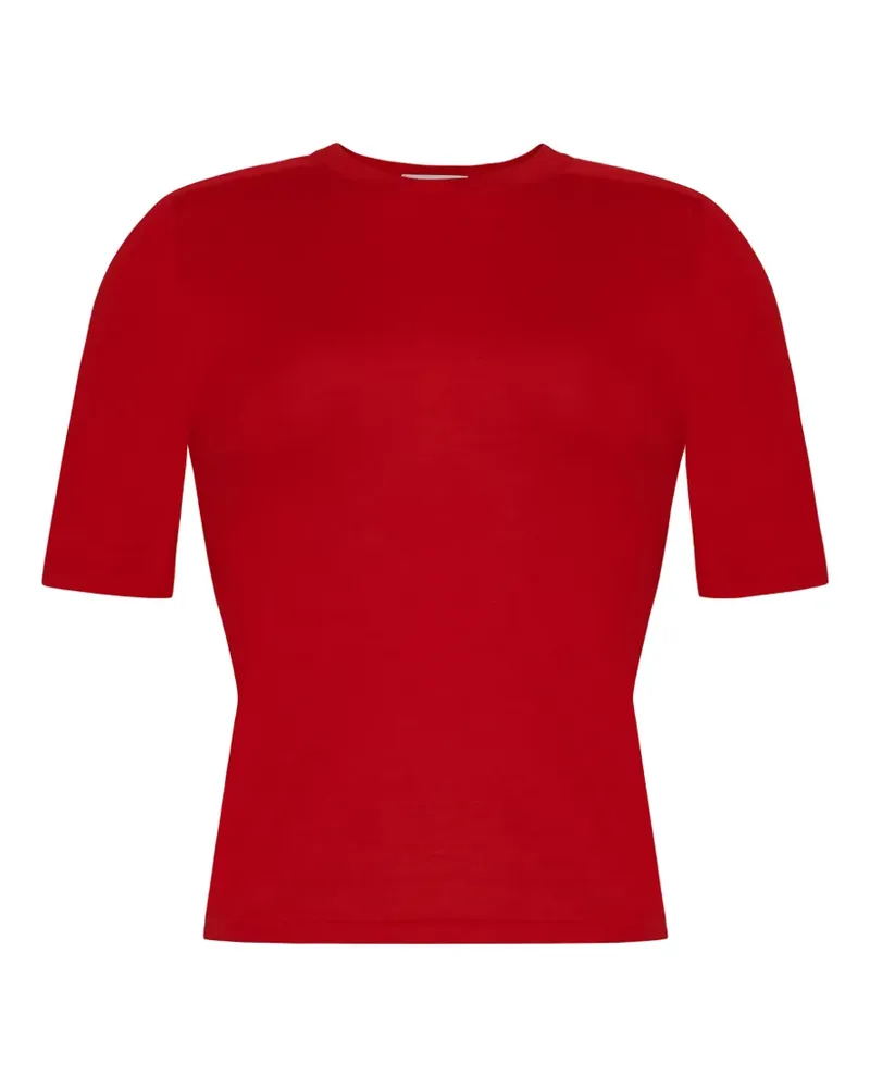 Adam Lippes Felix short-sleeve sweater - Rot Rot