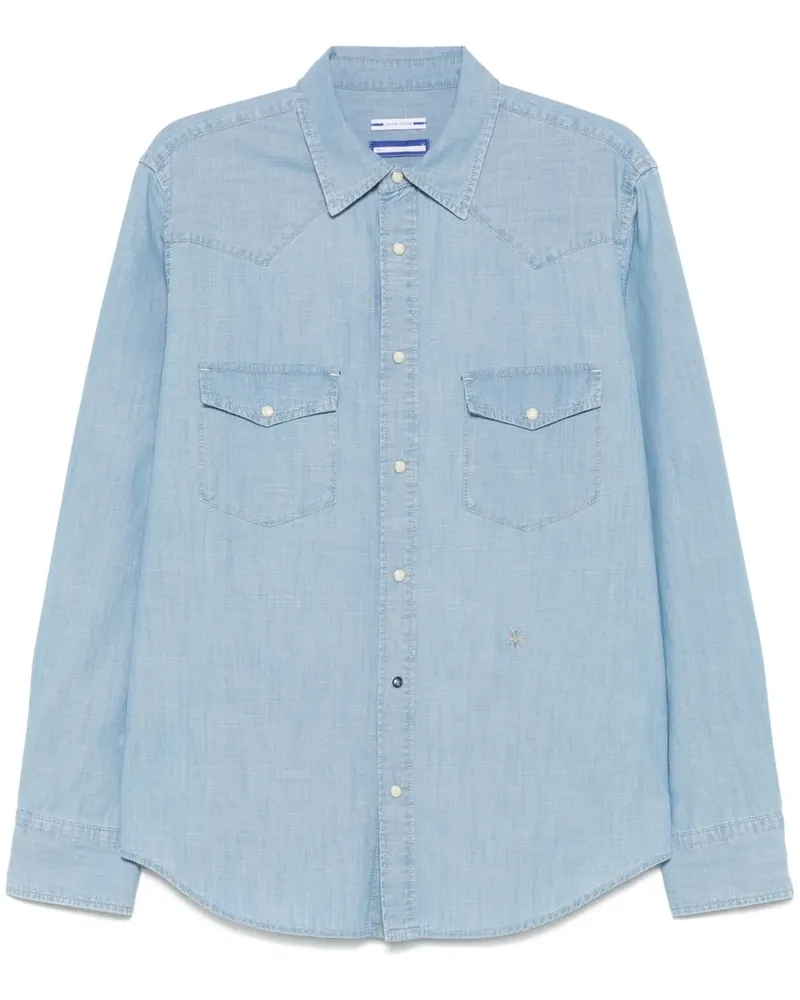 Jacob Cohën Hemd aus Chambray - Blau Blau