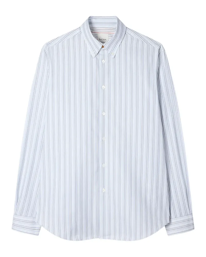 Paul Smith striped cuff shirt - Weiß Weiß