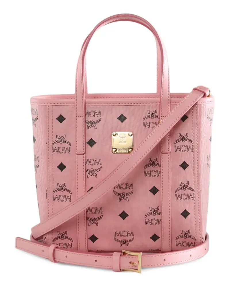 MCM Mini Toni Tote Bag mit Monogramm-Print - Rosa Rosa