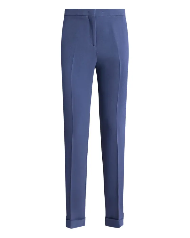 Etro Cady Zigarettenhose mit Umschlag - Blau Blau