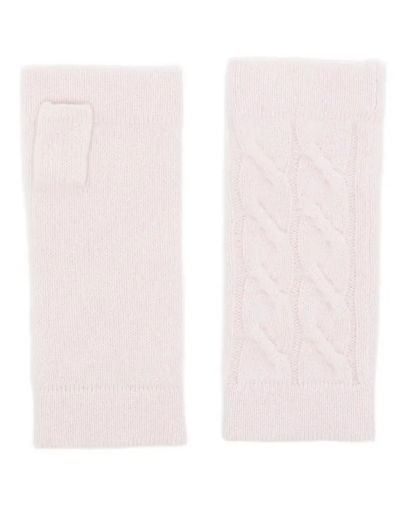 N.Peal Fingerlose Handschuhe - Rosa Rosa