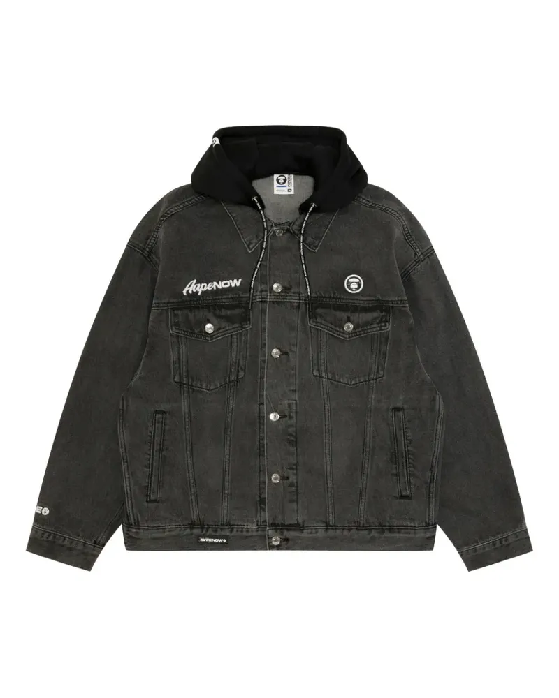 BAPE Jacke mit Kapuze - Grau Grau